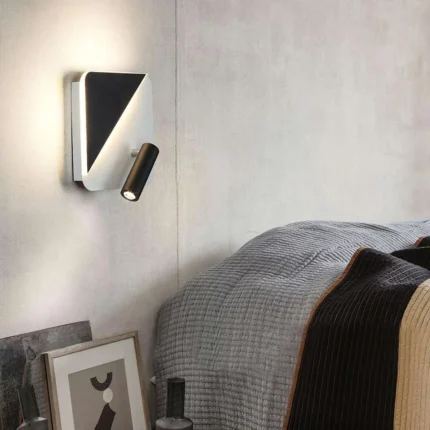 Parbek Solo Kare Siyah&Beyaz Duvar Led Aplik2