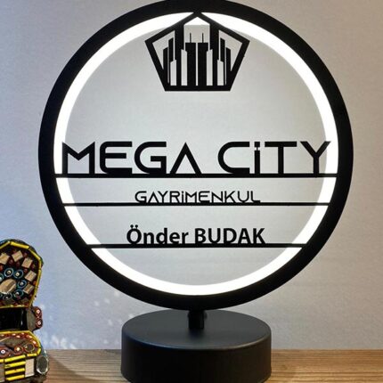 firma ve kişiye özel led masa lambası