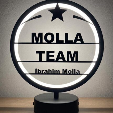 firma ve kişiye özel led masa lambası