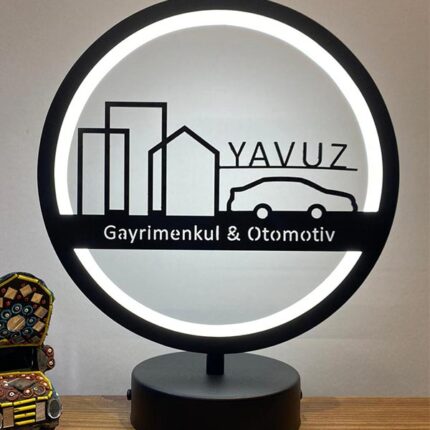 firma ve kişiye özel led masa lambası