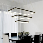 Sezar 3’lü Dikdörtgen Sarkıt Led Avize