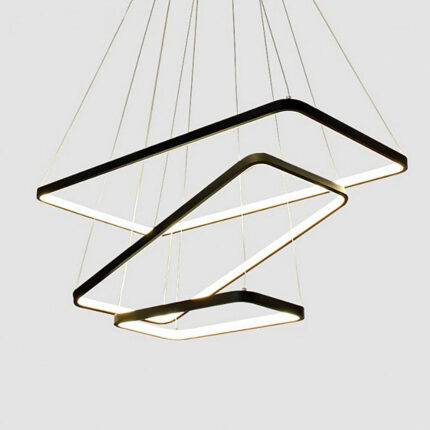 Sezar 3’lü Dikdörtgen Sarkıt Led Avize