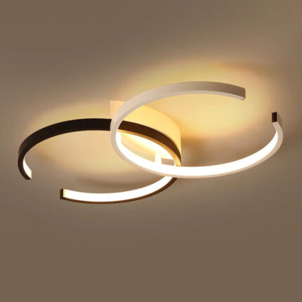 Chanel CC Siyah&Beyaz Plafonyer Led Avize