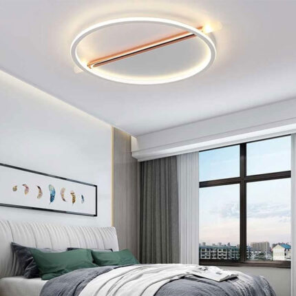 Pablo Bronz Model Beyaz Renk Modern Plafonyer Led Avize
