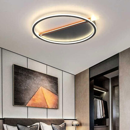 Pablo Bronz Model Siyah Renk Modern Plafonyer Led Avize