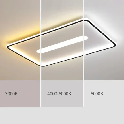 Pablo Dikdörtgen 2 Plafonyer Led Avize