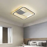 Pablo Kare Gri&Beyaz Plafonyer Led Avize