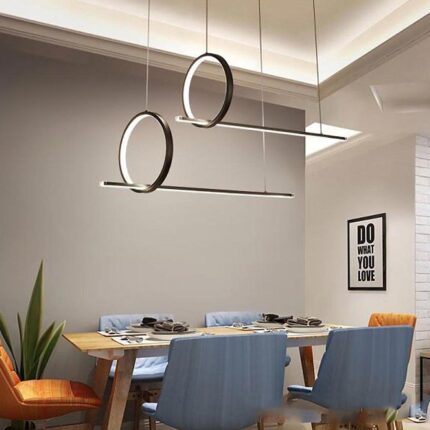 Sezar Sarkıt Led Avize Siyah Renk