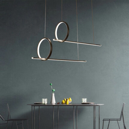 Sezar Sarkıt Led Avize Siyah Renk