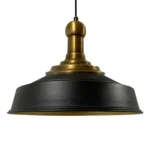 Parbek Tekli Retro Sarkıt Avize Lamba Eskitme Topuz Başlık Siyah Sarı