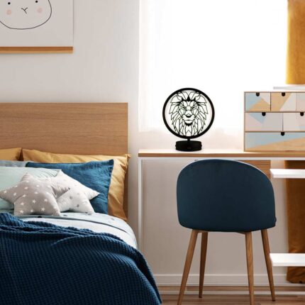 Aslan Model Kumandalı Rgb Led Masa Lambası