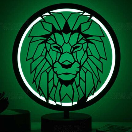 Aslan Model Kumandalı Rgb Led Masa Lambası