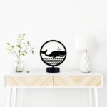 Balina Hayvan Figürlü Çocuk Odası Kumandalı Rgb Led Masa Lambası