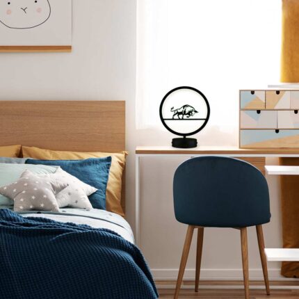 Boğa Model Kumandalı Rgb Led Masa Lambası