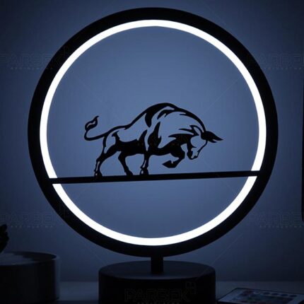 Boğa Model Kumandalı Rgb Led Masa Lambası