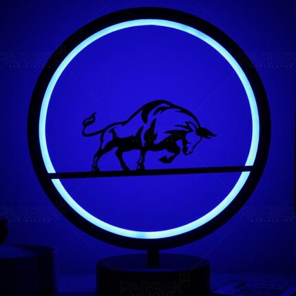 Boğa Model Kumandalı Rgb Led Masa Lambası