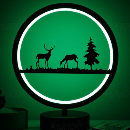 Ceylan Hayvan Figürlü Çocuk Odası Kumandalı Rgb Led Masa Lambası