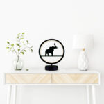 Fil Hayvan Figürlü Çocuk Odası Kumandalı Rgb Led Masa Lambası