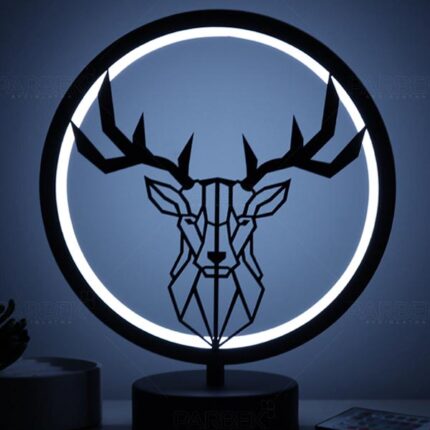 Geyik Model Kumandalı Rgb Led Masa Lambası