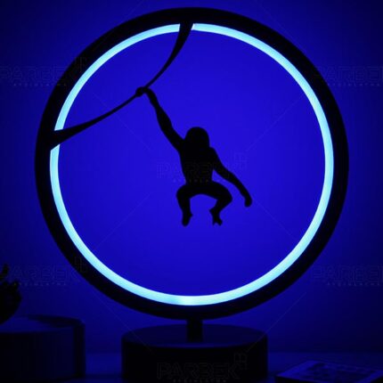 Maymun Hayvan Figürlü Çocuk Odası Kumandalı Rgb Led Masa Lambası