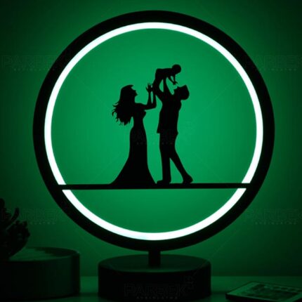 Mutlu Aile Çocuk Odası Kumandalı Rgb Led Masa Lambası