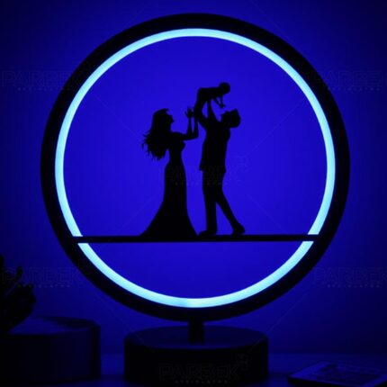 Mutlu Aile Çocuk Odası Kumandalı Rgb Led Masa Lambası