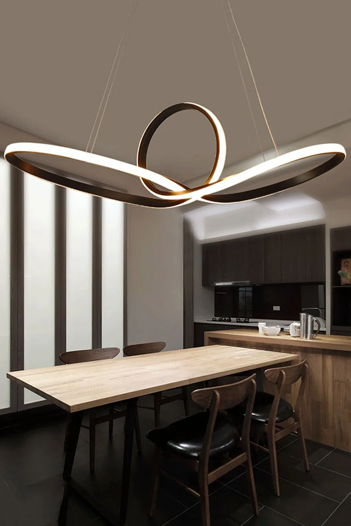 Sonsuzluk Model Modern Sarkıt Led Avize - Görsel 2