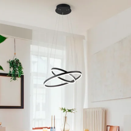 Sezar 2'li Çember Sarkıt Led Avize