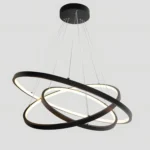 Sezar 3'lü Çember Sarkıt Led Avize, İçe Yönlü Işık Tasarımlı Led Avize