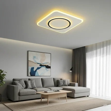 Parbek Pablo Aura Çember Model Modern Sıva Üstü Plafonyer Led Avize Aydınlatma PBSA-57