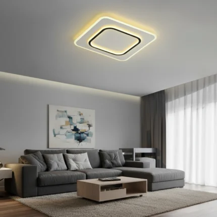 Parbek Pablo Pablo Aura Kare Model Modern Sıva Üstü Plafonyer Led Avize Aydınlatma PBSA-55